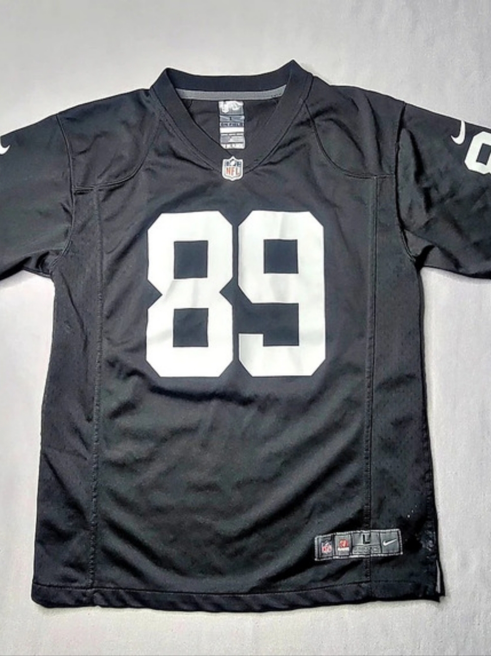 Nike NFL Players On Field Cooper #89 Jersey Black & White Boys Large 14-16